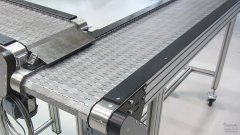 Scharnierplattenband SPB120 mit Übergang.